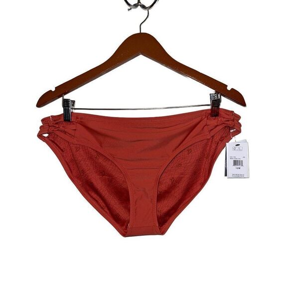 NWT VOLCOM Simply Solid Full Coverage Bottoms Size 12 - Picture 4 of 16